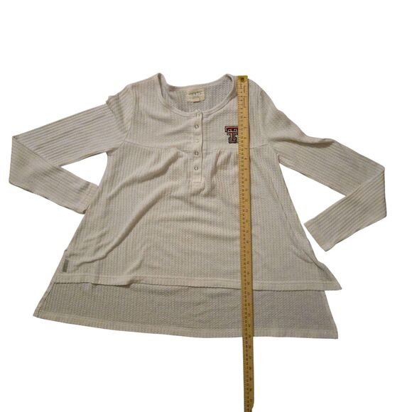 Garb Team Girls XL 11-12 Texas Tech Baby Doll Waffle Knit Top Red Raiders - Picture 7 of 7